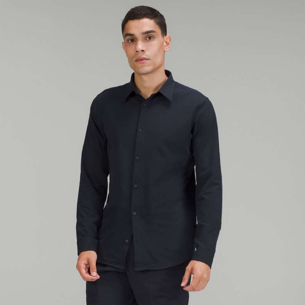 *NWT Lululemon Men's New Venture Long Sleeve Shirt - Navy